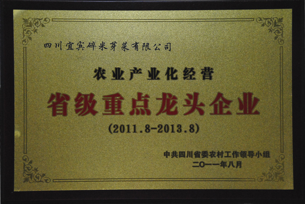 省級龍頭企業(yè)